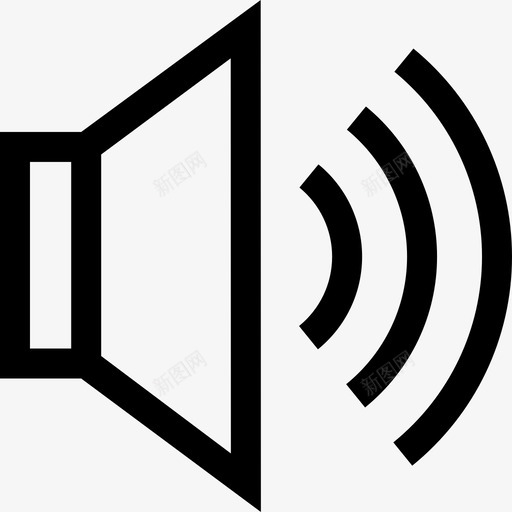音频音频和视频第3版线性图标svg_新图网 https://ixintu.com 3版 线性 视频 音频