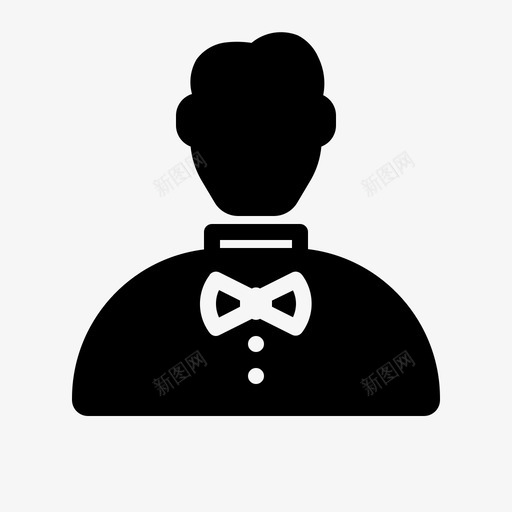 服务员厨师酒店图标svg_新图网 https://ixintu.com 厨师 员工 服务员 酒店 酒店和预订服务字形 餐厅