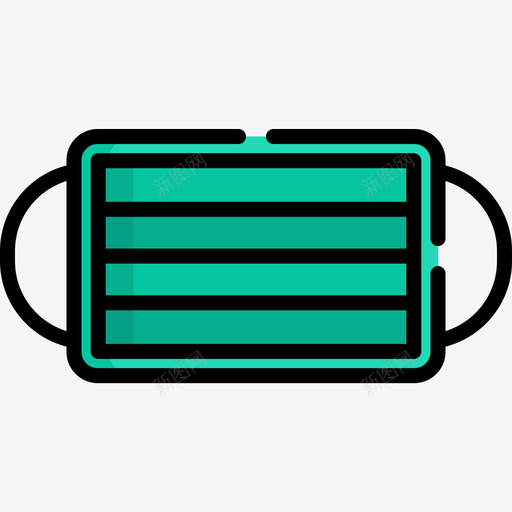 口罩整形手术5线性颜色图标svg_新图网 https://ixintu.com 口罩 手术 整形 线性 颜色
