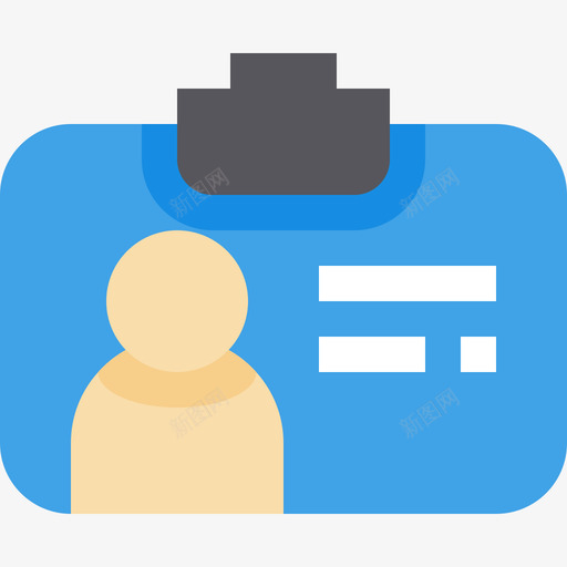身份证18号用户扁平图标svg_新图网 https://ixintu.com 18号 扁平 用户 身份证
