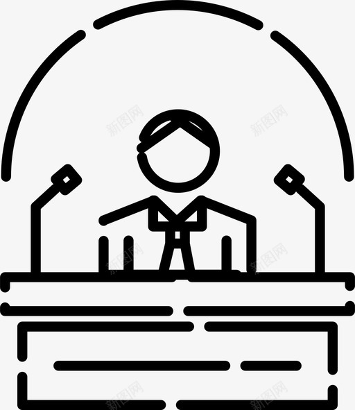 演讲宣布领导图标svg_新图网 https://ixintu.com 宣布 演讲 演讲者 领导
