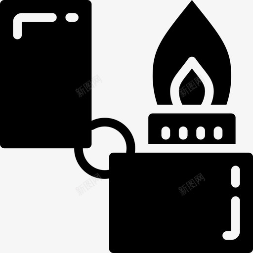 打火机冒险运动14填充图标svg_新图网 https://ixintu.com 冒险 填充 打火机 运动
