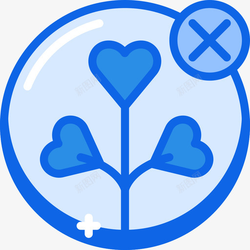 鲜花假日43蓝色图标svg_新图网 https://ixintu.com 假日 蓝色 鲜花