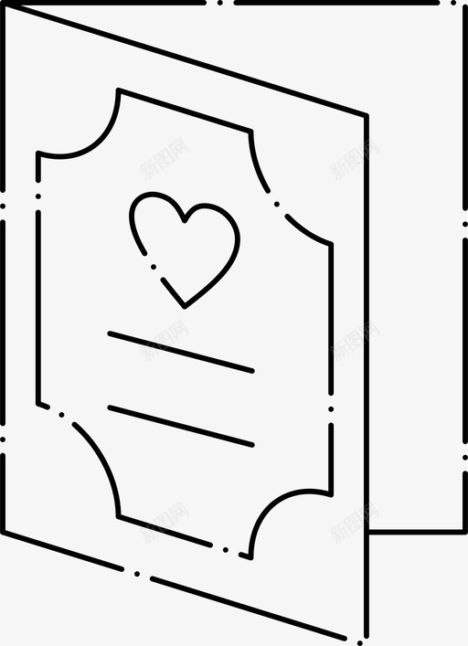 情人卡贺卡图标svg_新图网 https://ixintu.com 情人卡 贺卡