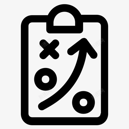 商业计划行动策略剪贴板图标svg_新图网 https://ixintu.com 业务 剪贴板 商业 图标 战略 策略 线图 营销 行动 计划