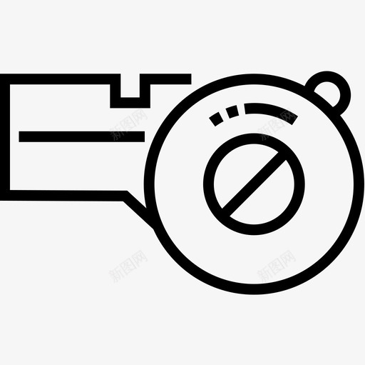 口哨美式足球7直线型图标svg_新图网 https://ixintu.com 口哨 直线 线型 美式 足球
