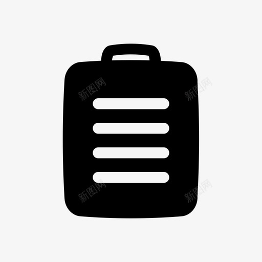剪贴板纸张任务图标svg_新图网 https://ixintu.com glyphsolid 事项 任务 剪贴板 图标 待办 流行 纸张