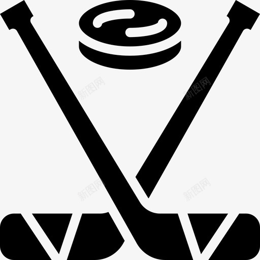 冰球运动和游戏3填充图标svg_新图网 https://ixintu.com 冰球 填充 游戏 运动