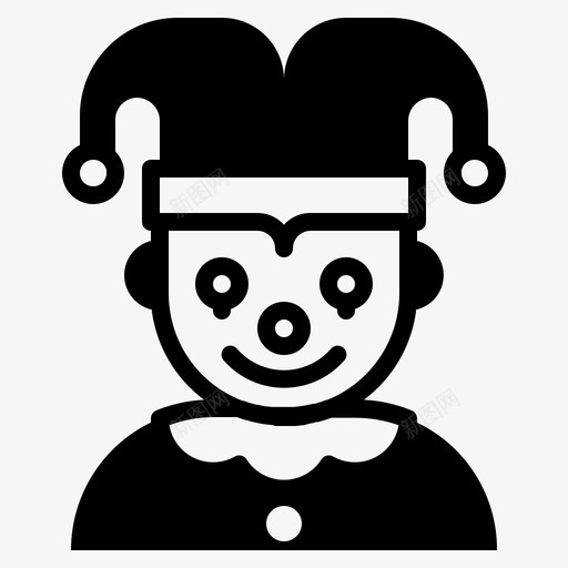 小丑娱乐嘉年华图标svg_新图网 https://ixintu.com 嘉年华 娱乐 小丑 狂欢节 雕文