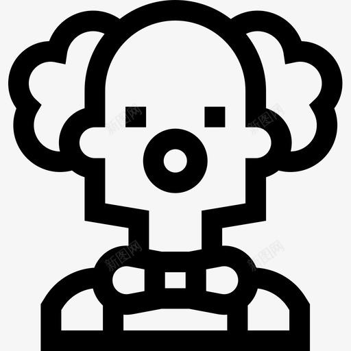 小丑风景艺术20线性图标svg_新图网 https://ixintu.com 小丑 线性 风景艺术20