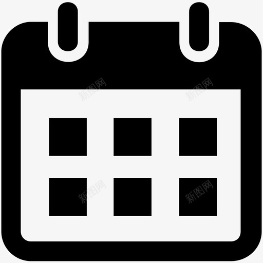 日历日期会议图标svg_新图网 https://ixintu.com 会议 日历 日期 日程安排 组织 计划