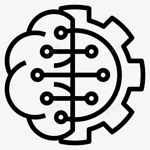 人工智能大脑头脑风暴图标svg_新图网 https://ixintu.com 人工智能 大纲 大脑 头脑 风暴