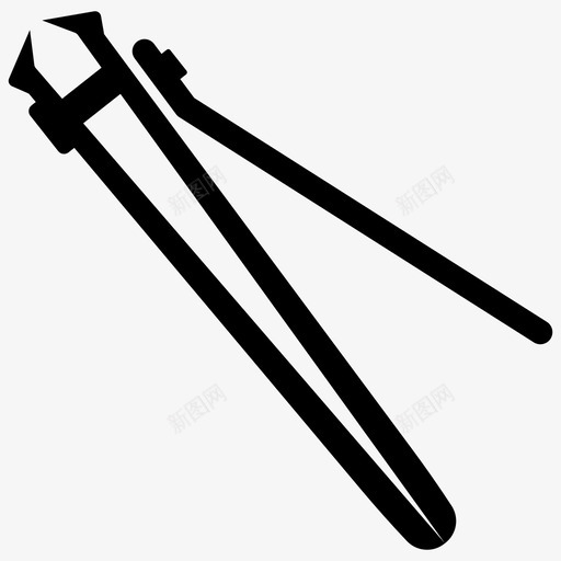 指甲钳指甲卫生图标svg_新图网 https://ixintu.com 卫生 婴儿卫生和健康字形图标包 指甲 指甲刀 指甲钳