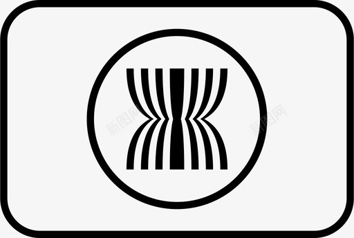 东盟旗帜国家世界图标svg_新图网 https://ixintu.com 世界 东盟 国家 国旗 圆形 旗帜 简化