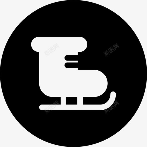 溜冰鞋冰靴圣诞装图标svg_新图网 https://ixintu.com 冰靴 圣诞 溜冰鞋