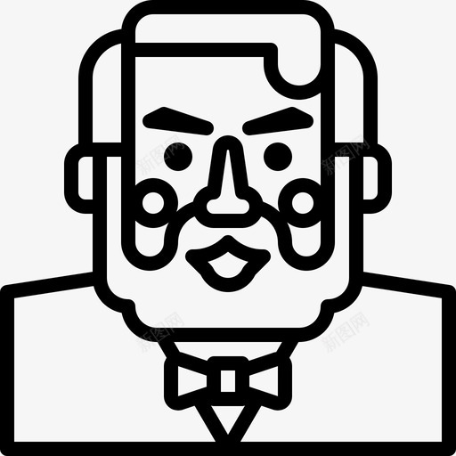 理发师绅士时尚图标svg_新图网 https://ixintu.com 化身 时尚 理发师 绅士