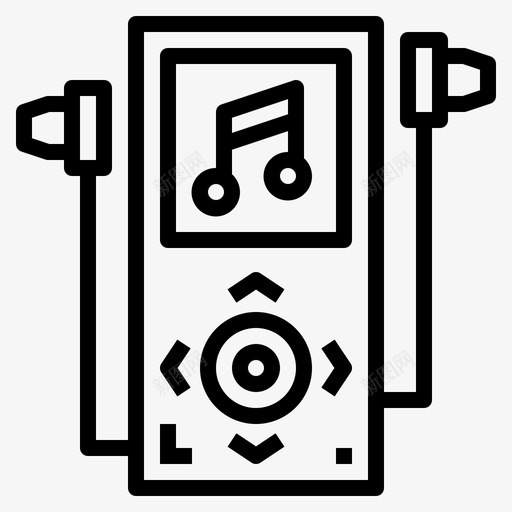 音乐播放器界面智能手机图标svg_新图网 https://ixintu.com 儿童 手机 技术 播放器 智能 界面 音乐
