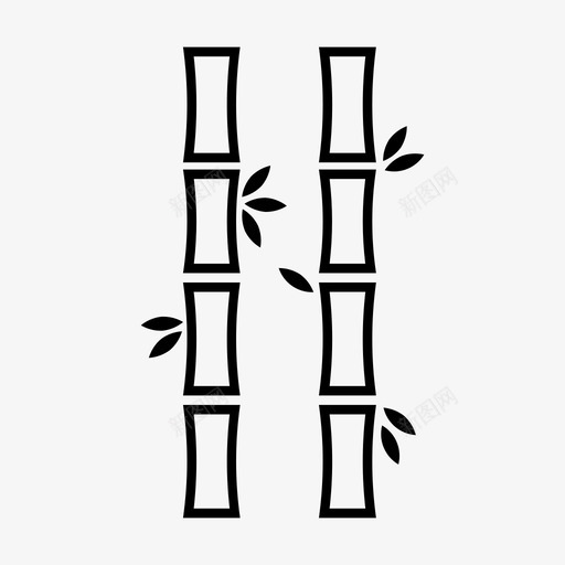 竹子森林材料图标svg_新图网 https://ixintu.com 材料 棍子 森林 植物 竹子 自然