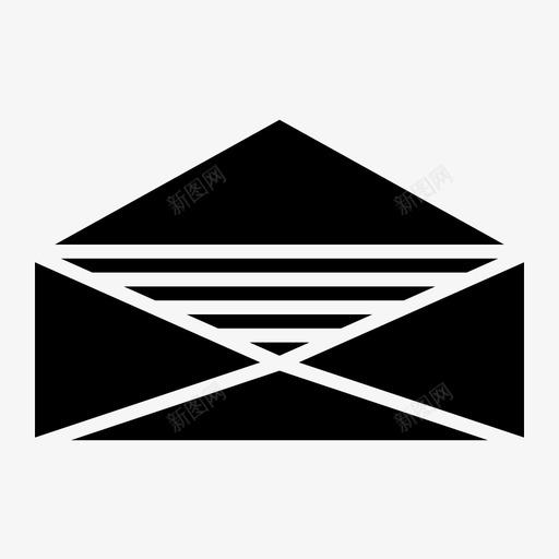 电子邮件纸张阅读图标svg_新图网 https://ixintu.com 办公室 工作 文具 电子邮件 纸张 阅读