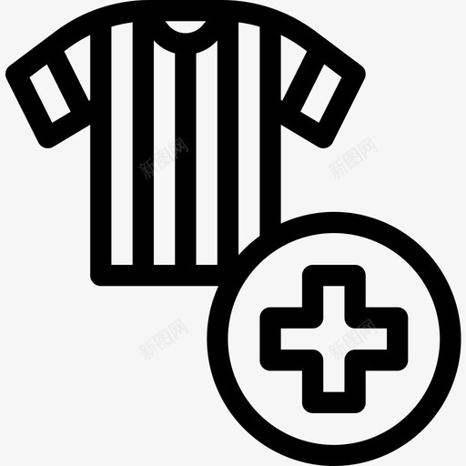球衣足球15直线图标svg_新图网 https://ixintu.com 球衣 直线 足球
