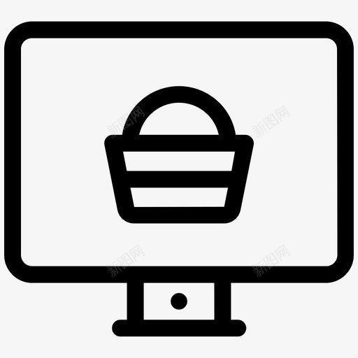 网购电子商务购物图标svg_新图网 https://ixintu.com 电子商务 网购 购物