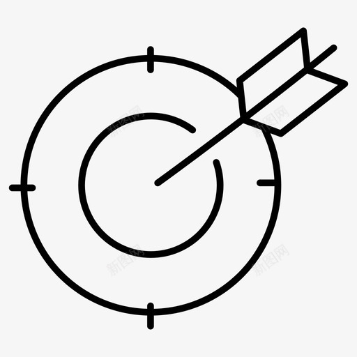 目标箭头业务图标svg_新图网 https://ixintu.com 业务 优化 搜索引擎 目标 箭头 营销