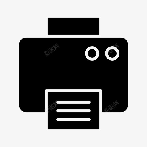 打印机机器印刷图标svg_新图网 https://ixintu.com 印刷 基本用户界面元素glyph 打印机 机器