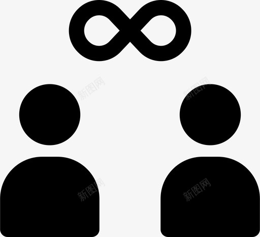 情侣永恒朋友图标svg_新图网 https://ixintu.com 恋情 情侣 情侣情 无限 朋友 永恒 永无止境