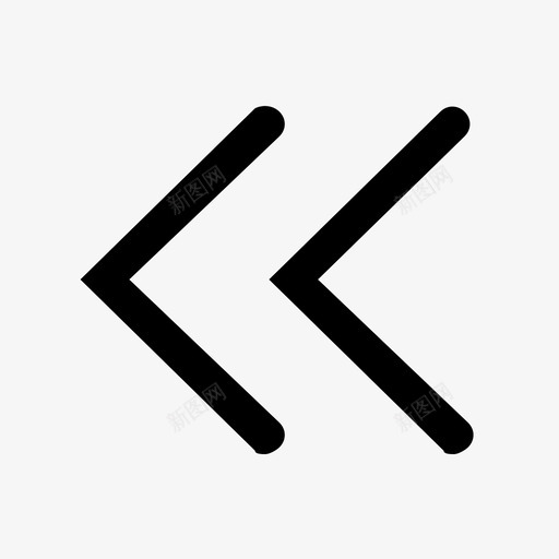 向左收起svg_新图网 https://ixintu.com 向左收起