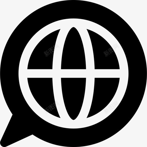 聊天通信128已填充图标svg_新图网 https://ixintu.com 填充 聊天 通信