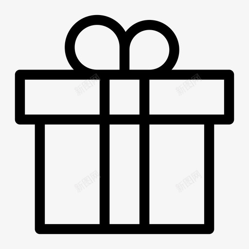 礼物生日礼盒图标svg_新图网 https://ixintu.com 生日 礼物 礼盒