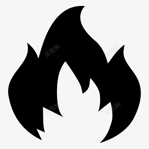 火燃烧能量图标svg_新图网 https://ixintu.com 火焰 燃烧 能量