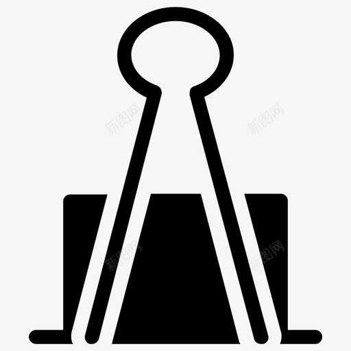 回形针剪纸器文件剪辑器图标svg_新图网 https://ixintu.com 产品 剪纸 剪辑 回形针 支持 文件 模块 演示 版本 纸张 装订