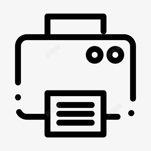 打印机机器印刷图标svg_新图网 https://ixintu.com 元素 印刷 基本 打印机 机器 用户界面 虚线