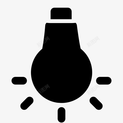 白平衡曝光灯泡图标svg_新图网 https://ixintu.com 固体 平衡 摄影 曝光 灯泡 白平衡 色调