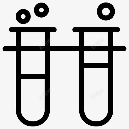 试管实验室设备实验室测试图标svg_新图网 https://ixintu.com 医学 图标 实验室 测试 科学实验 线图 设备 试管 试管婴儿