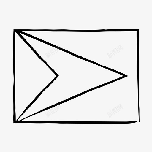 圭亚那国旗国旗素描手绘国旗图标svg_新图网 https://ixintu.com 世界 国旗 圭亚那 手绘 素描