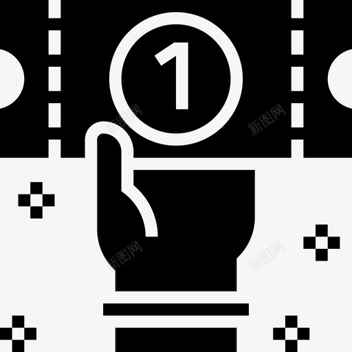 奖券中奖13雕文图标svg_新图网 https://ixintu.com 中奖 奖券 雕文
