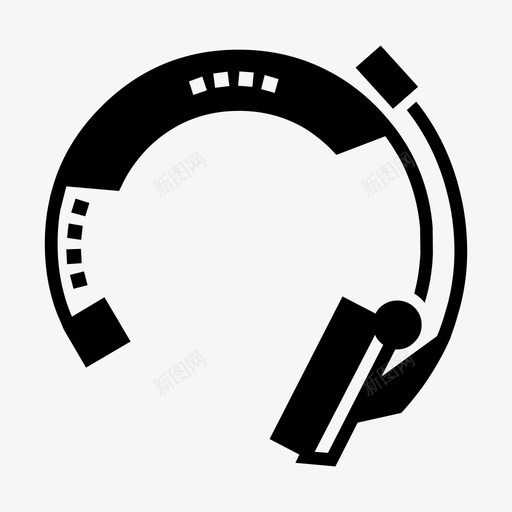 耳机音乐科技图标svg_新图网 https://ixintu.com 现代科技 科技 符号 耳机 音乐