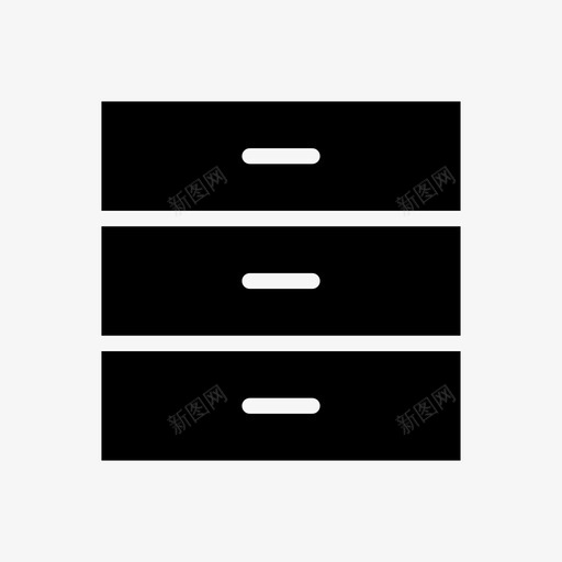 衣柜橱柜箱子图标svg_新图网 https://ixintu.com 作品字形图标 家具 家居 橱柜 箱子 衣柜