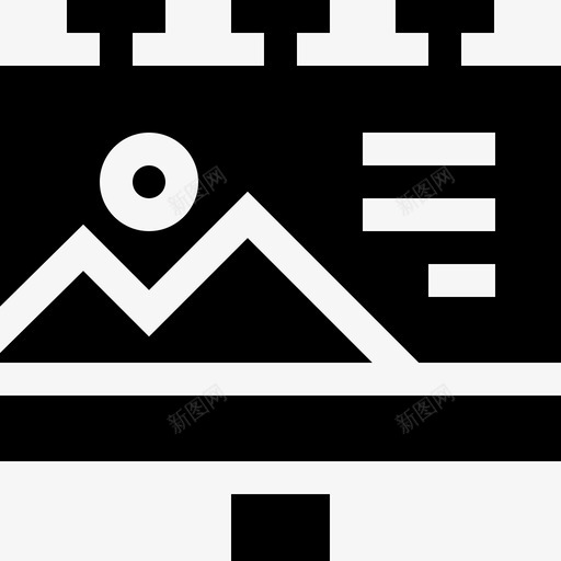 广告牌平面71填充图标svg_新图网 https://ixintu.com 填充 平面设计 广告牌