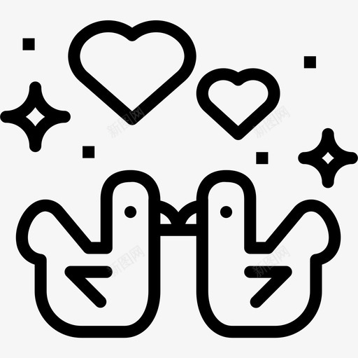 爱情鸟蜜月3直系图标svg_新图网 https://ixintu.com 爱情 直系 蜜月