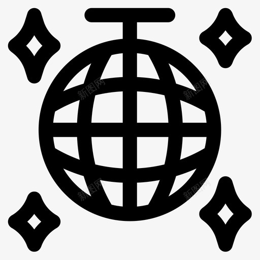 迪斯科舞会95岁生日直系图标svg_新图网 https://ixintu.com 95岁 生日 直系 舞会 迪斯科