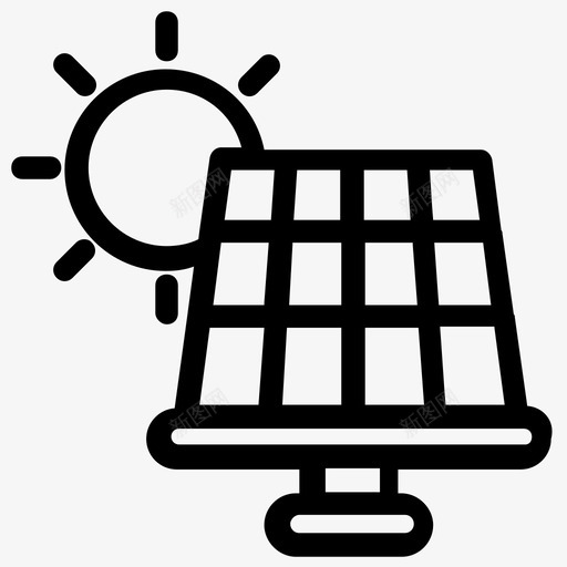 太阳能板太阳能电池太阳能图标svg_新图网 https://ixintu.com 制造商 太阳能 太阳能板 太阳能电池 太阳能系统 工程师 生产线图标