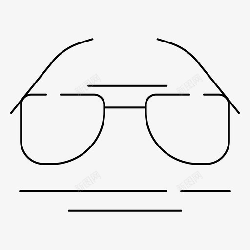 眼镜眼睛春天图标svg_新图网 https://ixintu.com 季节 春天 眼睛 眼镜 细线 风景