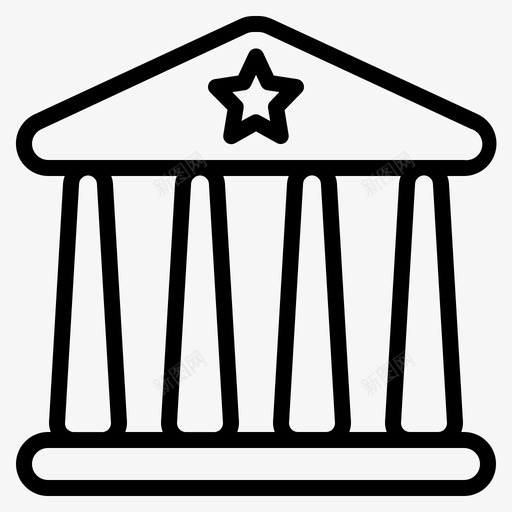 政府建设选举图标svg_新图网 https://ixintu.com 建设 政府 政治 路线 选举