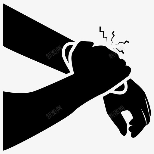 手臂出血手臂绷带骨折图标svg_新图网 https://ixintu.com 人体 伤害 出血 医疗 实心 手臂 救助 物理 绷带 部位 骨折