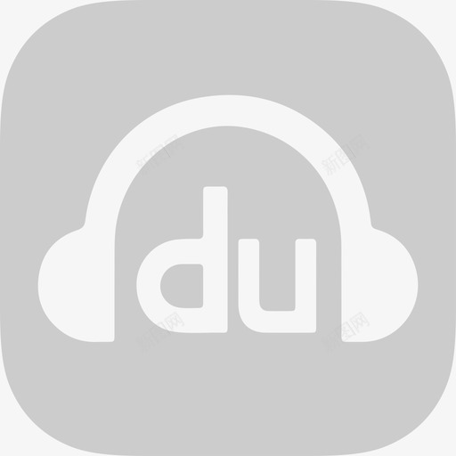 百度音乐_灰svg_新图网 https://ixintu.com 百度音乐_灰