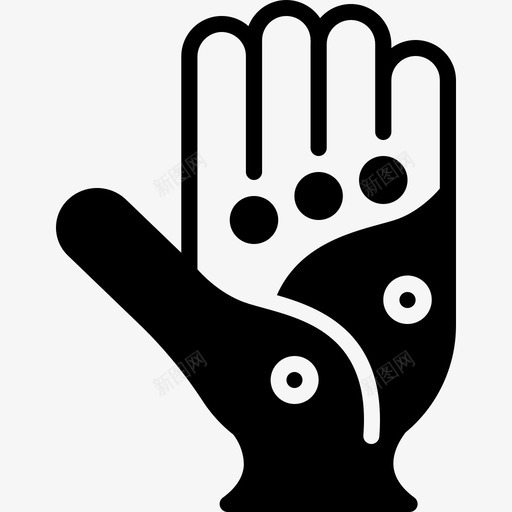 穴位针灸手掌图标svg_新图网 https://ixintu.com 手掌 手部穴位 穴位 针灸