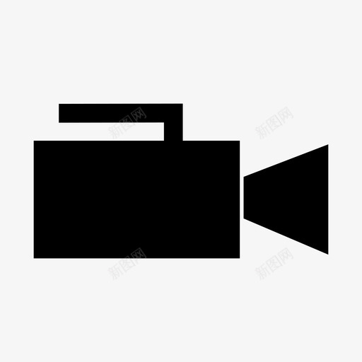 摄像机胶卷电影图标svg_新图网 https://ixintu.com 图标 字形 摄像机 电影 胶卷
